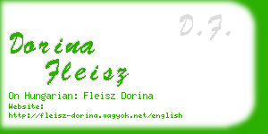 dorina fleisz business card